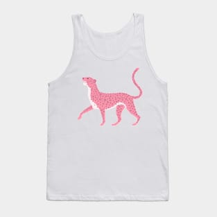 Pink Leopard Drawing Tank Top